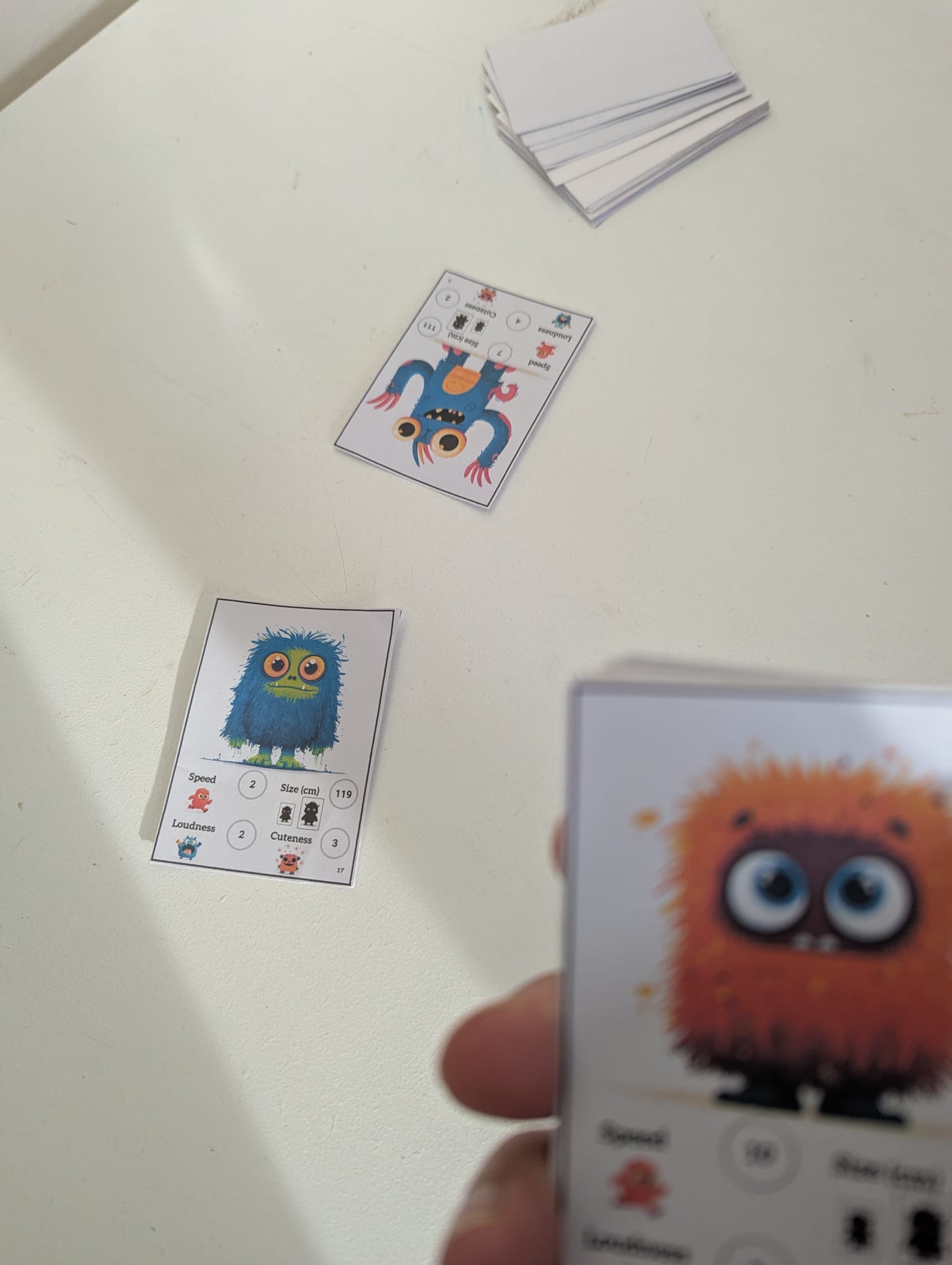 Two Monster Matches cards side-by-side illustrating a match